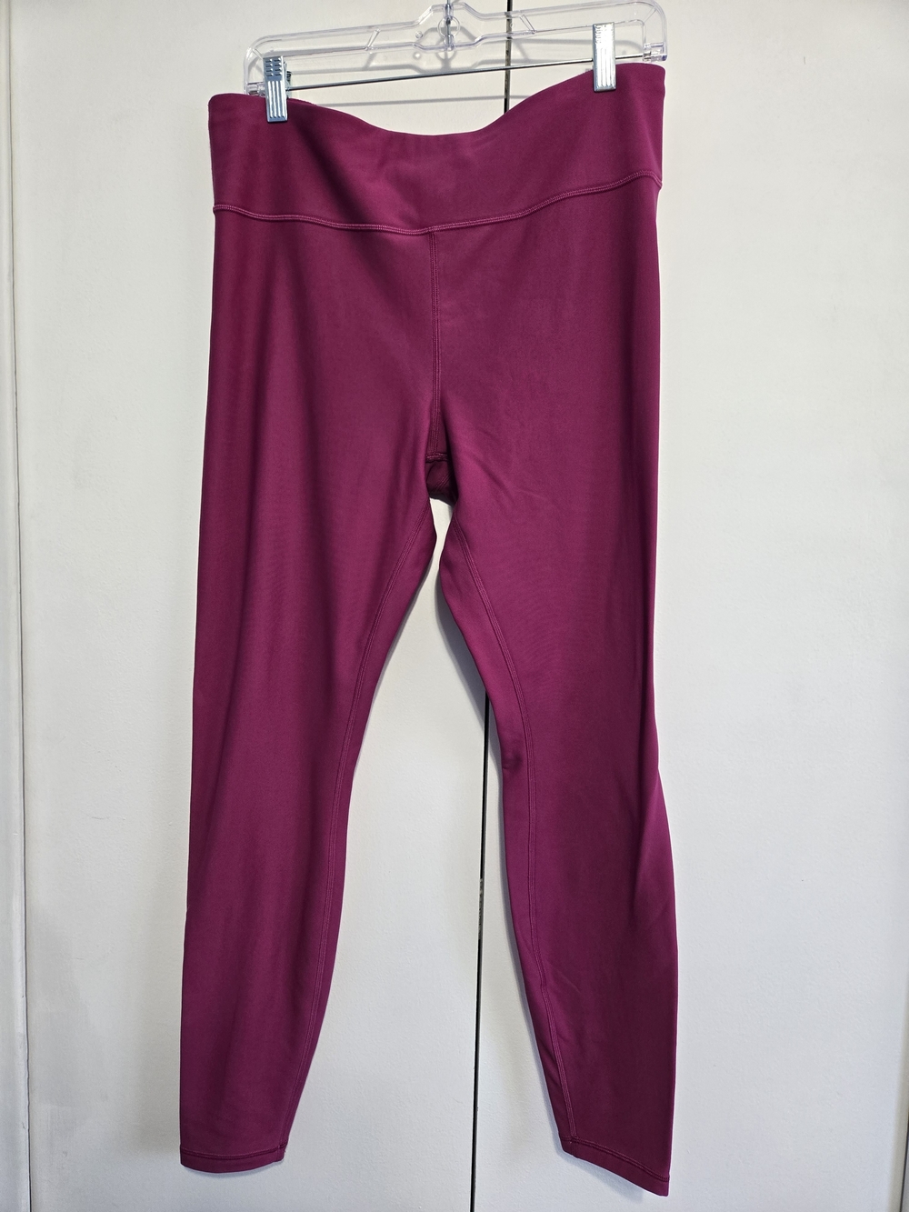 Lululemon Fleece High Rise Running Tight 28" Berry Pink Leggings Size 14